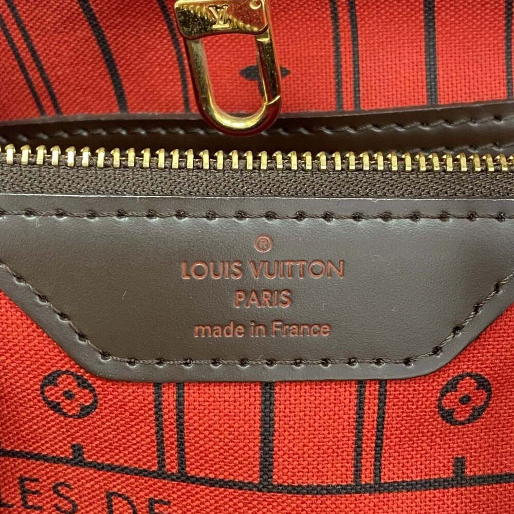 LOUIS VUITTON Brown Damier Neverfull MM Tote Bag - Picture 5 of 11